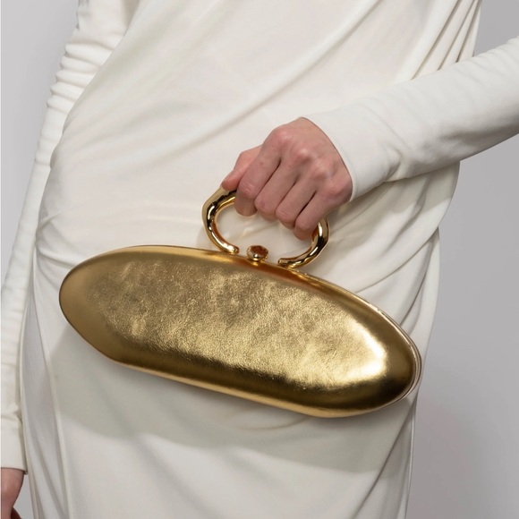 Alexis Bittar Molten Gold Bullet Minaudière - Picture 4 of 14